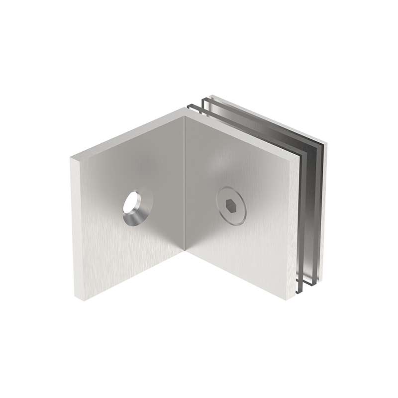 Kẹp Kính Gắn Tường Inox Mờ