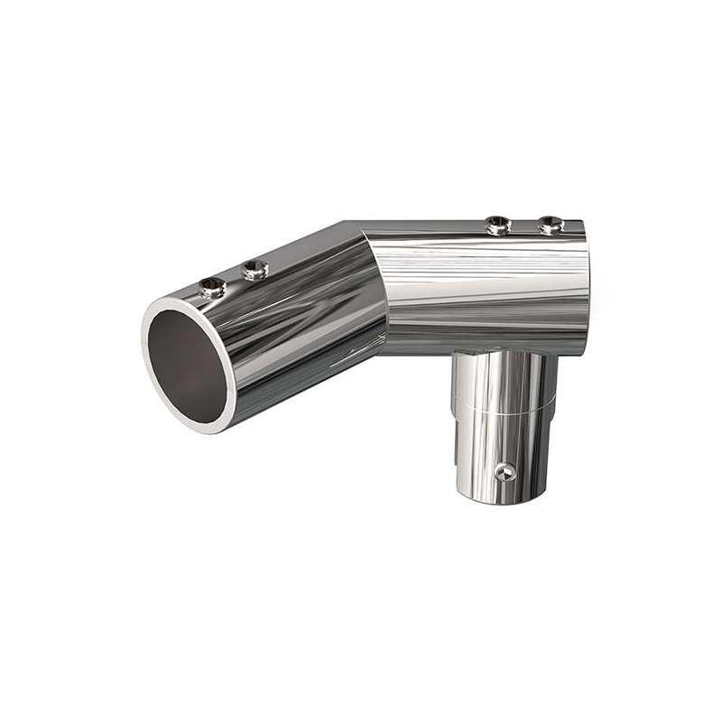 Pát Nối Thanh Treo Kính 135 Độ Inox Bóng