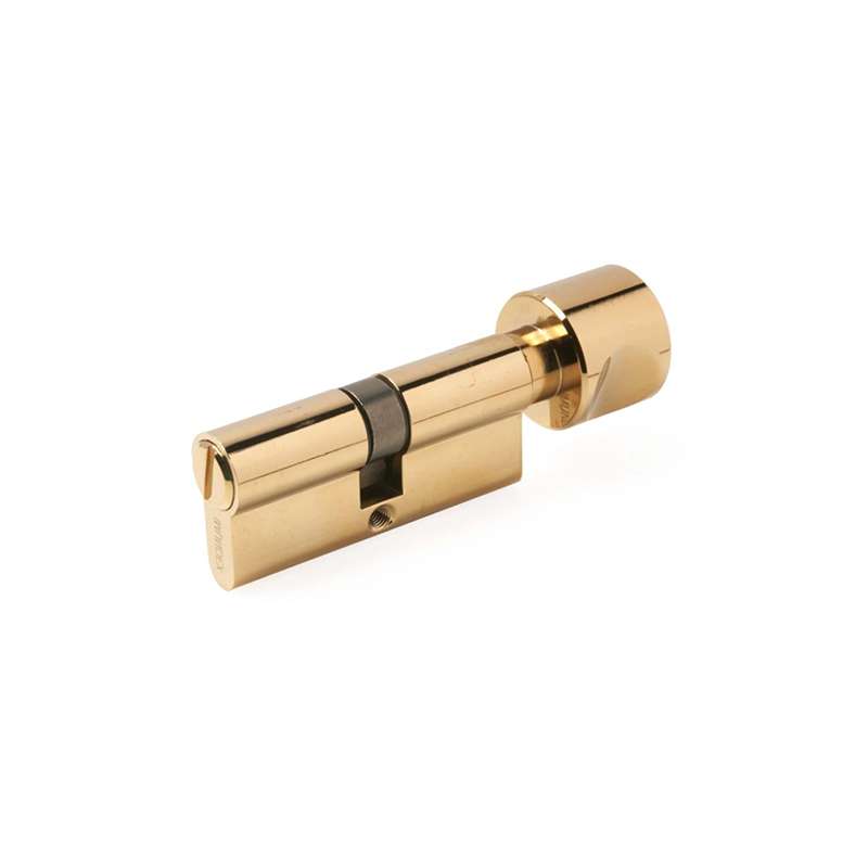Ruột Khóa 1 Đầu Vặn Tròn Cho Cửa Phòng Tắm 70mm Đồng Thau Bóng