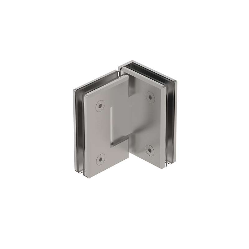 Bản Lề Kính 90° Inox Mờ