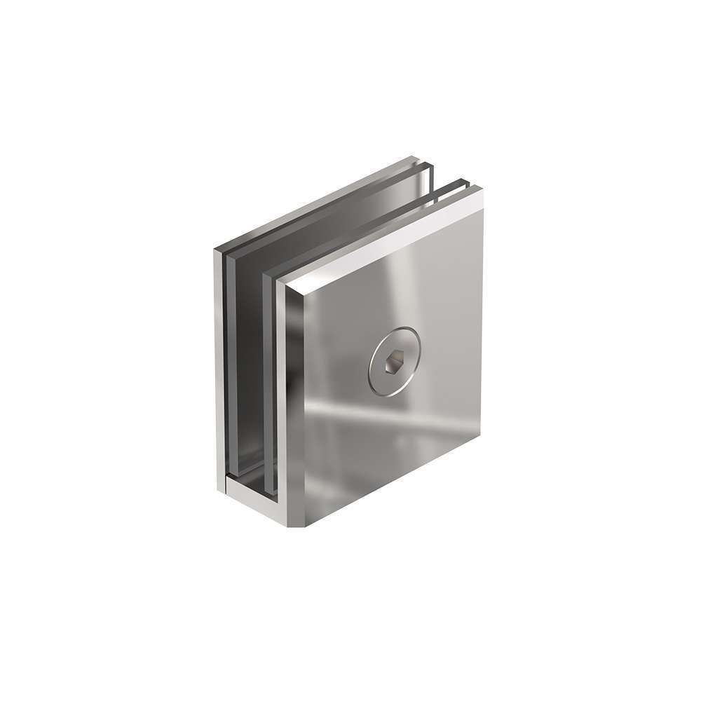 Kẹp Kính Gắn Tường Inox Bóng