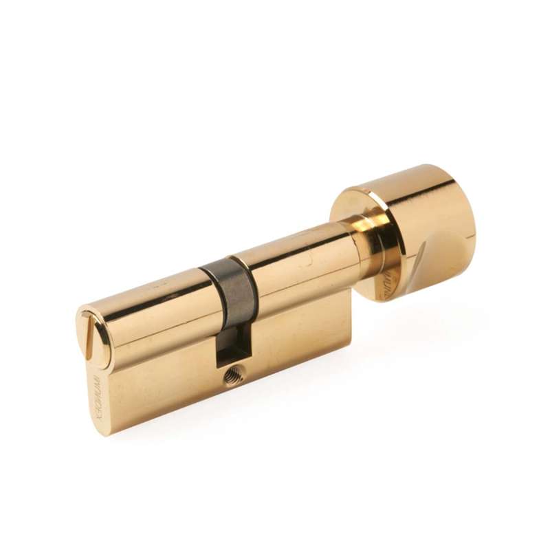 Ruột Khóa 1 Đầu Vặn Tròn Cho Cửa Phòng Tắm 70mm Đồng Thau Bóng