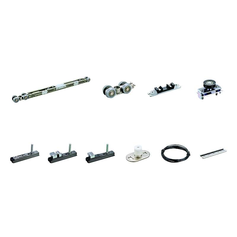 Bộ Phụ Kiện Cửa Trượt Đồng Bộ Giảm Chấn 2 Chiều