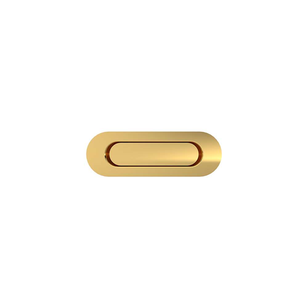 Flush handle for sliding door_Polished gold