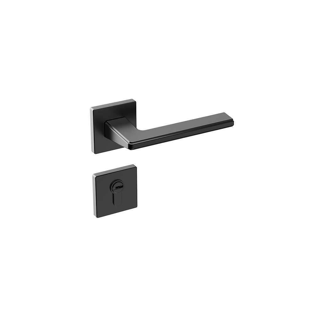 Tay nắm gạt đặc_hợp kim kẽm_màu đen