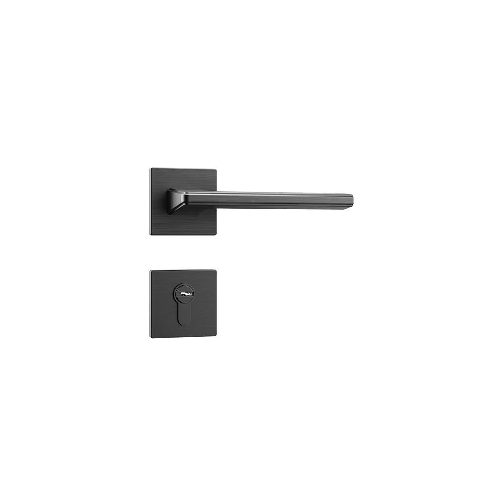 Tay nắm gạt đặc_hợp kim kẽm_màu đen