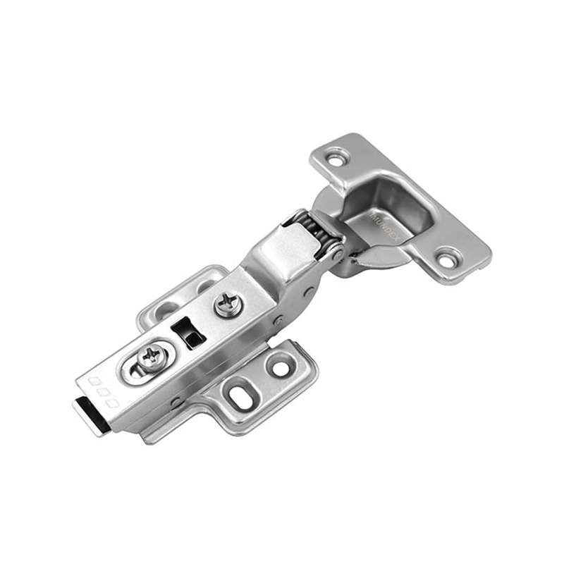 Bản Lề Tủ Lắp Cài Giảm Chấn 2 Chiều Trùm Nửa Màu Niken Mờ