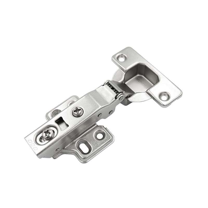 Bản Lề Tủ Đế Cố Định Giảm Chấn 2 Chiều Trùm Ngoài Màu Niken Mờ