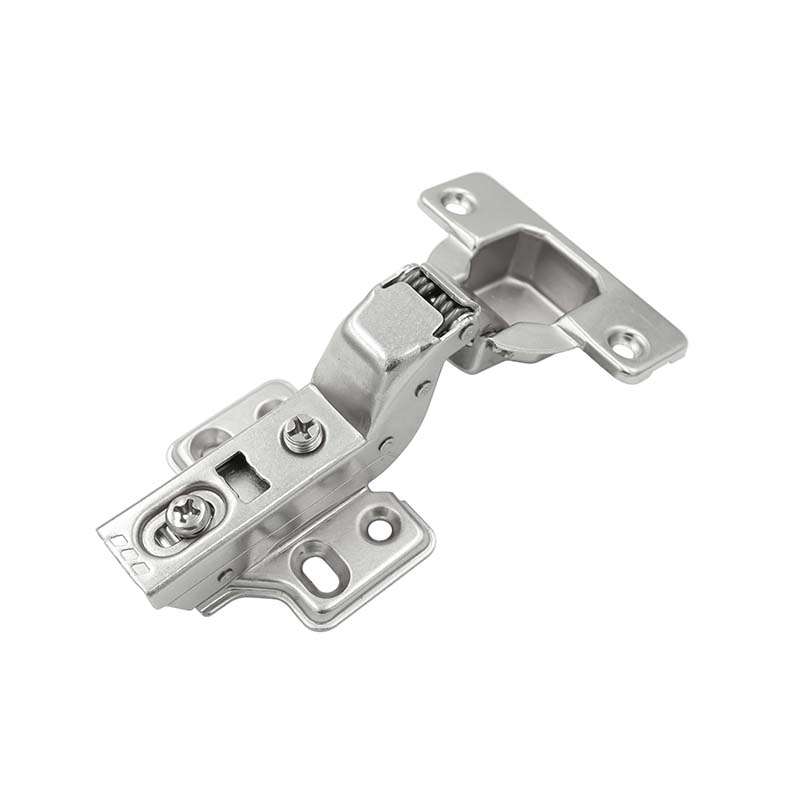 Bản Lề Tủ Đế Cố Định Giảm Chấn 2 Chiều Lọt Lòng Màu Niken Mờ