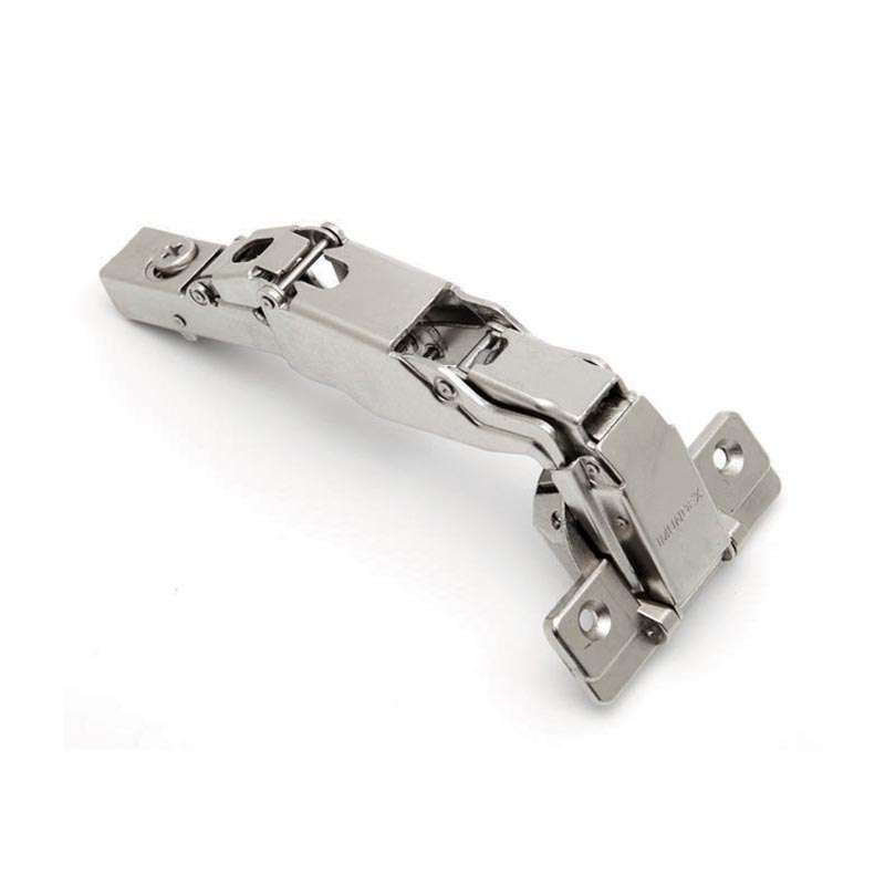 Bản Lề Tủ 165 Độ Lắp Cài Giảm Chấn Lọt Lòng Màu Niken Mờ