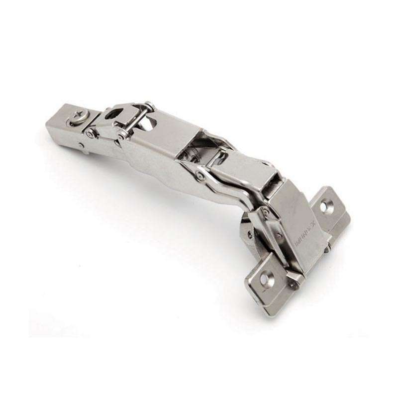 Bản Lề Tủ 165 Độ Lắp Cài Giảm Chấn Trùm Nửa Màu Niken Mờ