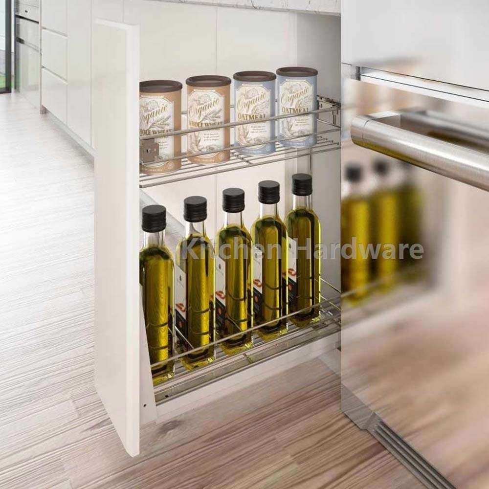 Kệ gia vị đa năng với ray âm giảm chấn
