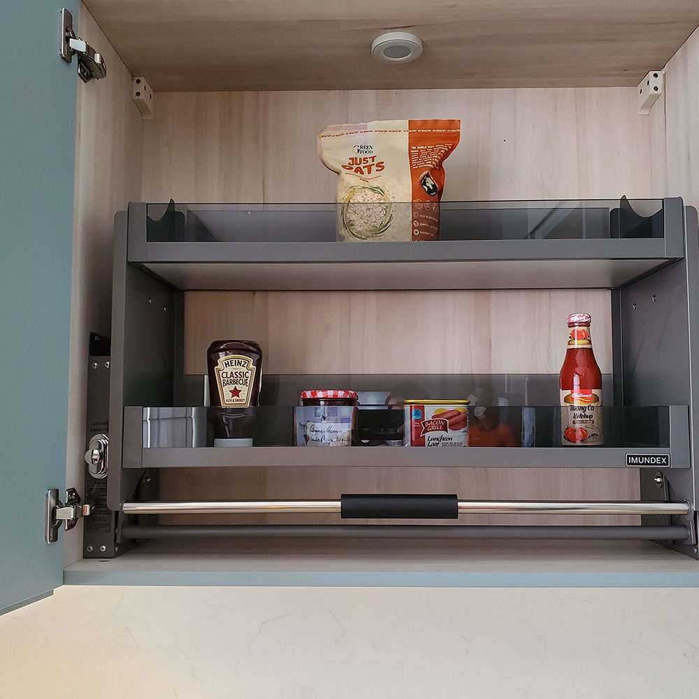 Kệ nâng hạ đựng đồ khô