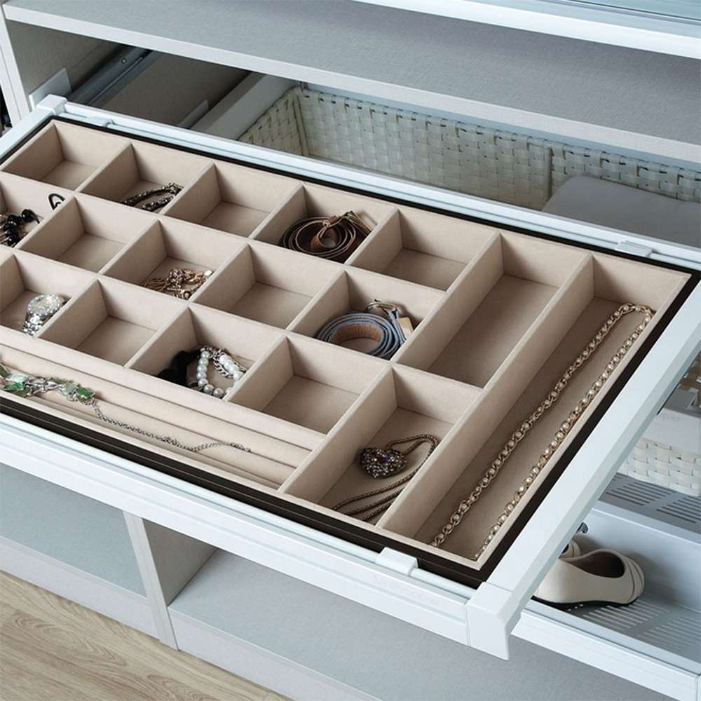 Khay nữ trang, có ray giảm chấn