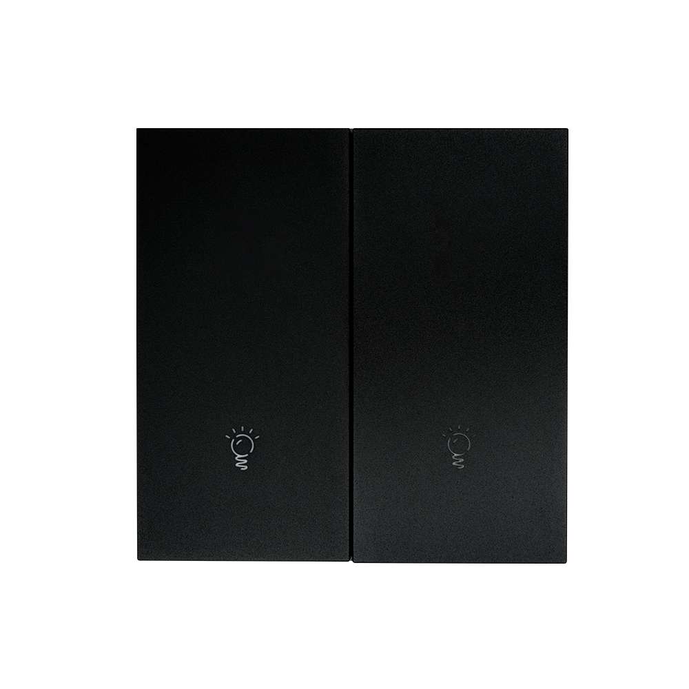 Công tắc zigbee loại nút nhấn, 2 phím, màu đen