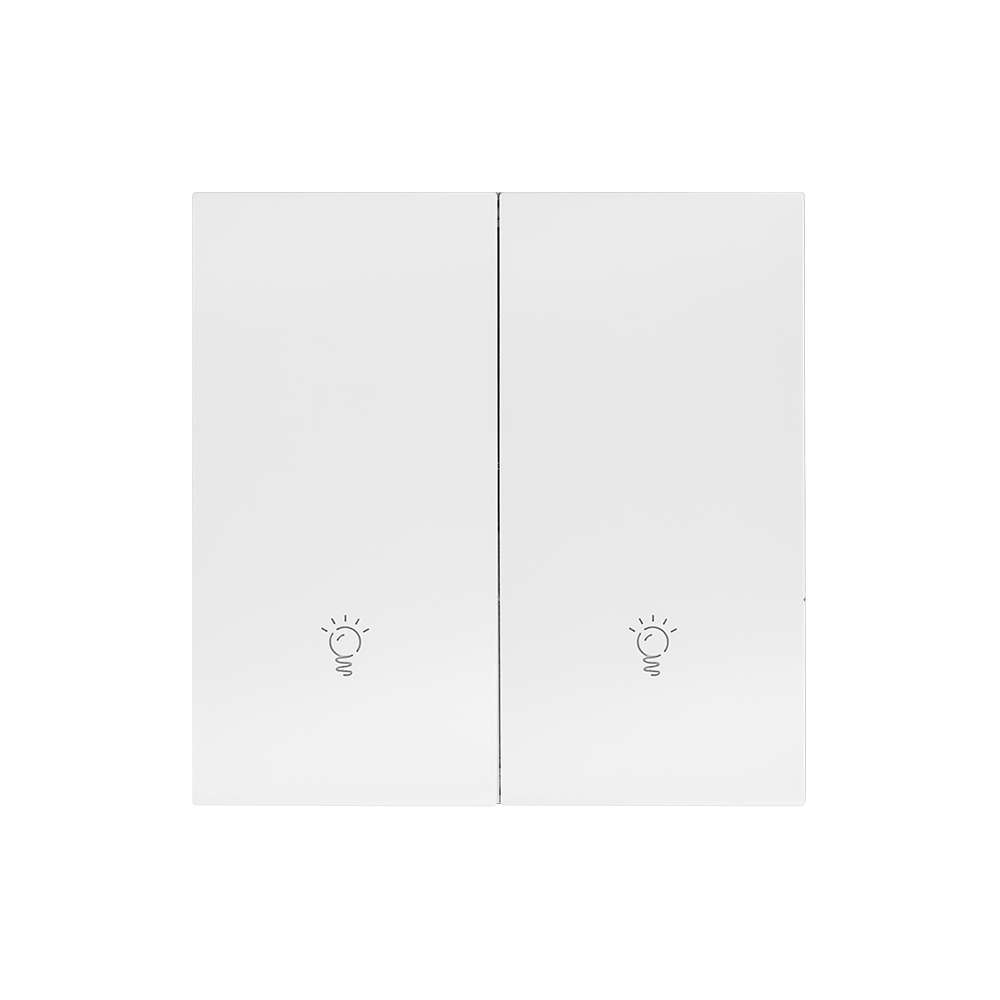 Công tắc zigbee loại nút nhấn, 2 phím, màu trắng