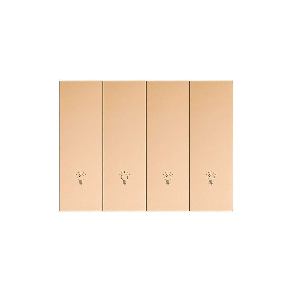 Công tắc zigbee loại nút nhấn, 4 phím, màu vàng
