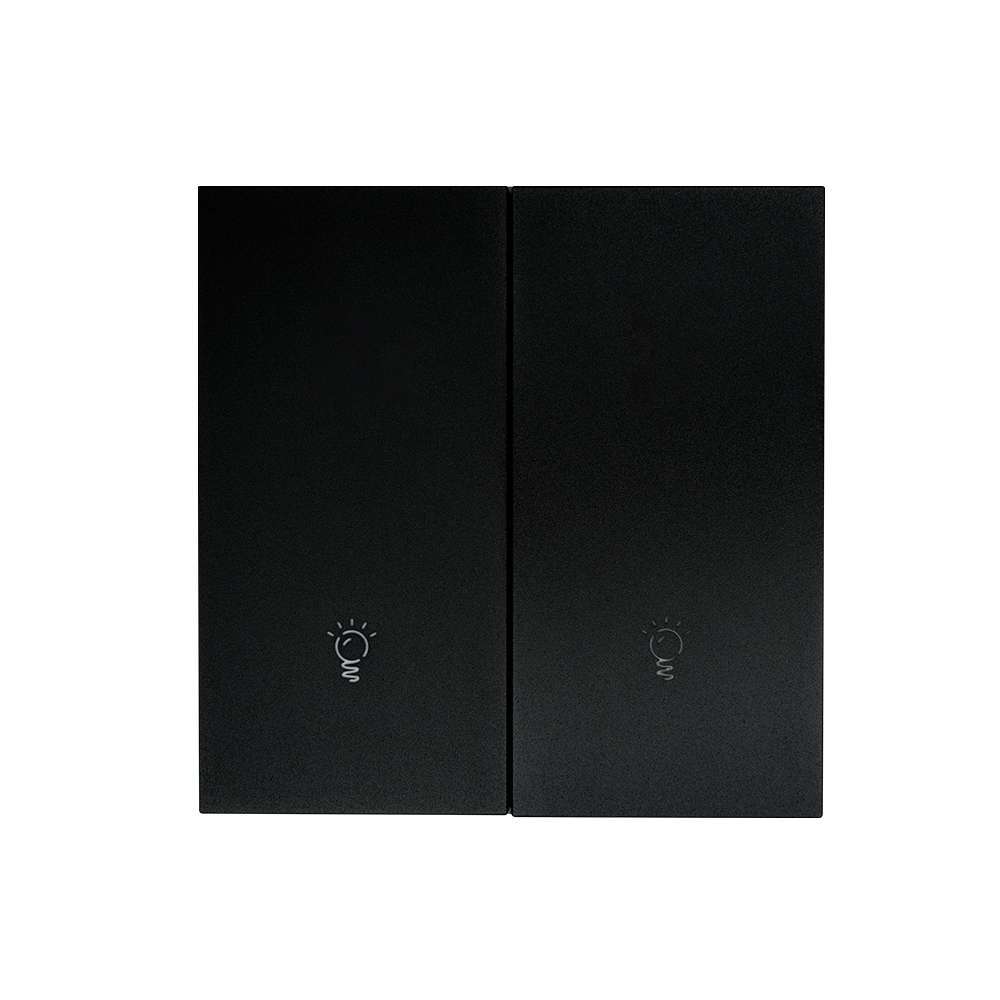 Công Tắc Zigbee Loại Nút Nhấn 2 Phím Màu Đen