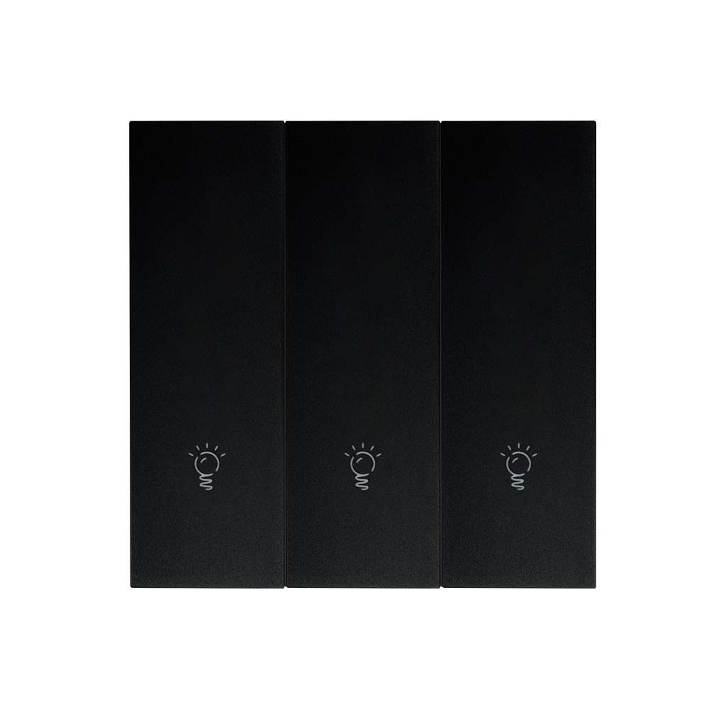 Công Tắc Zigbee Loại Nút Nhấn 3 Phím Màu Đen