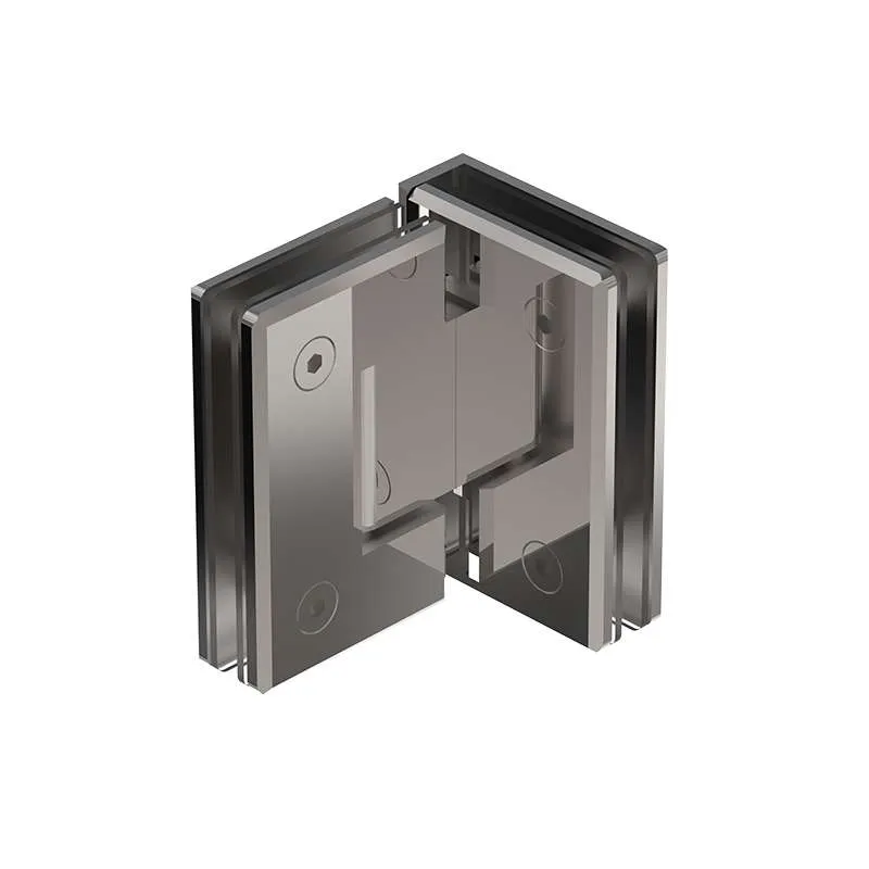 Bản Lề Kính 90° Inox Bóng