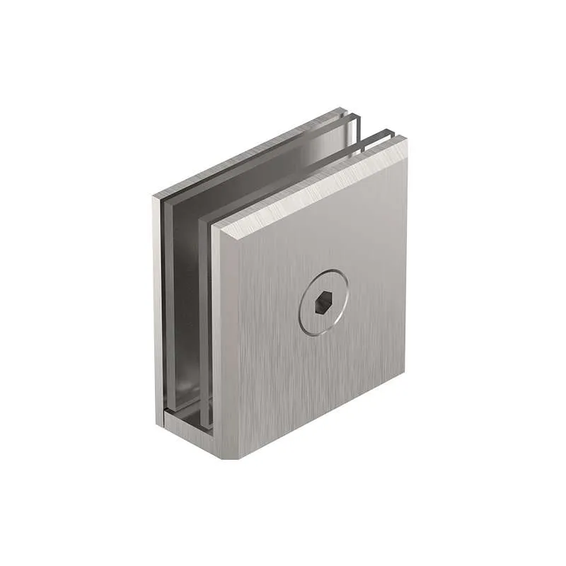 Kẹp Kính Gắn Tường Inox Mờ
