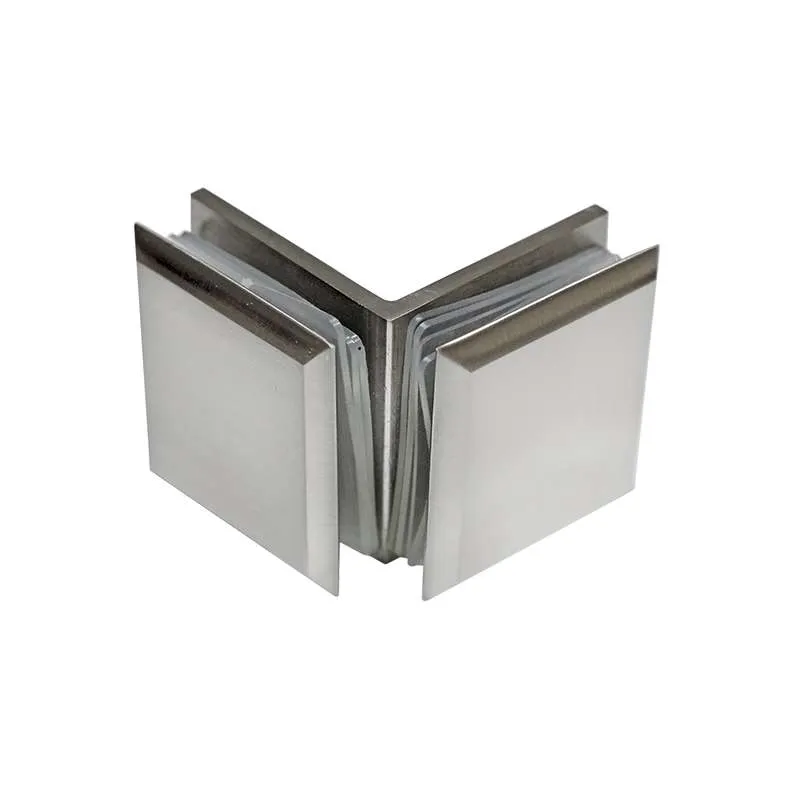 Kẹp Kính 90° Inox Mờ