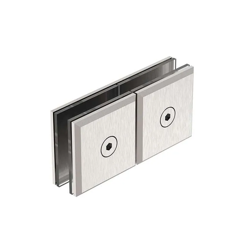 Kẹp Kính 180° Inox Mờ