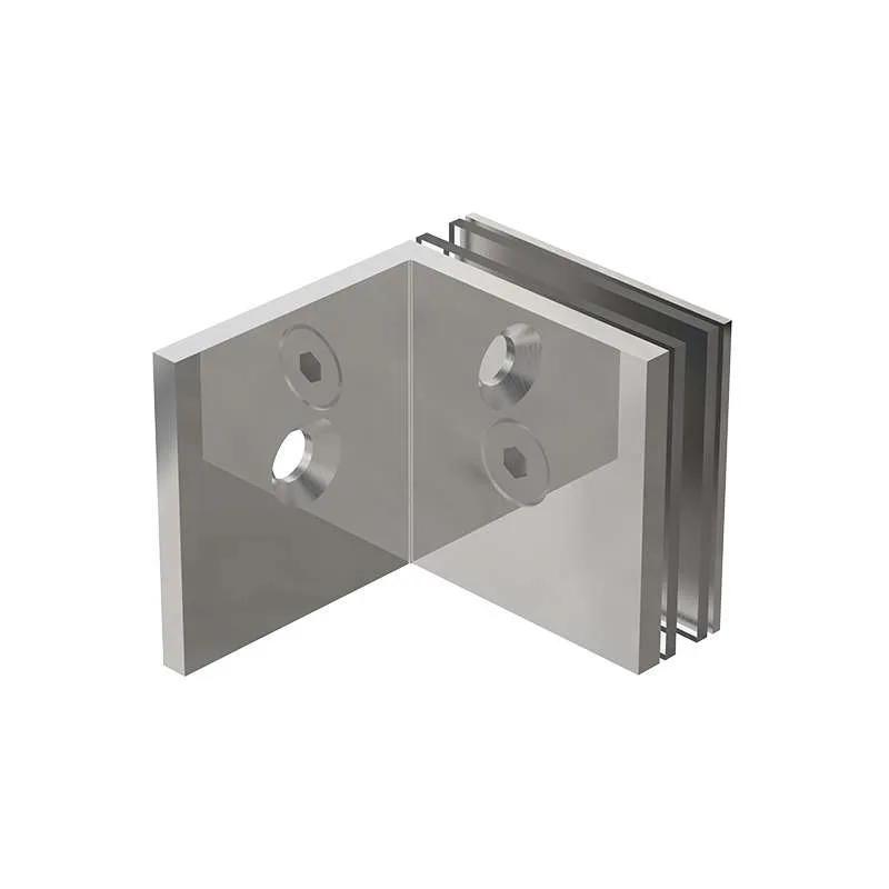 Kẹp Kính Gắn Tường Inox Bóng