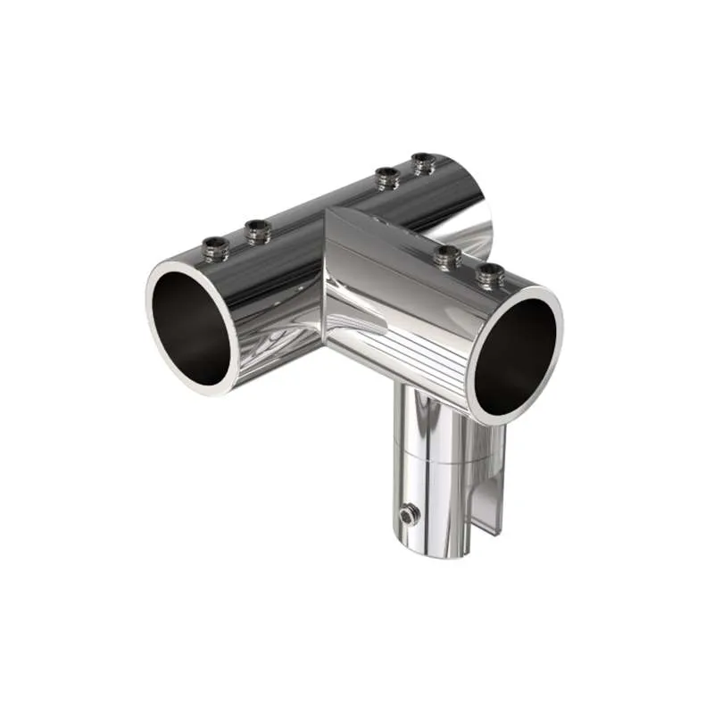 Pát Nối Thanh Treo Kính Inox Bóng