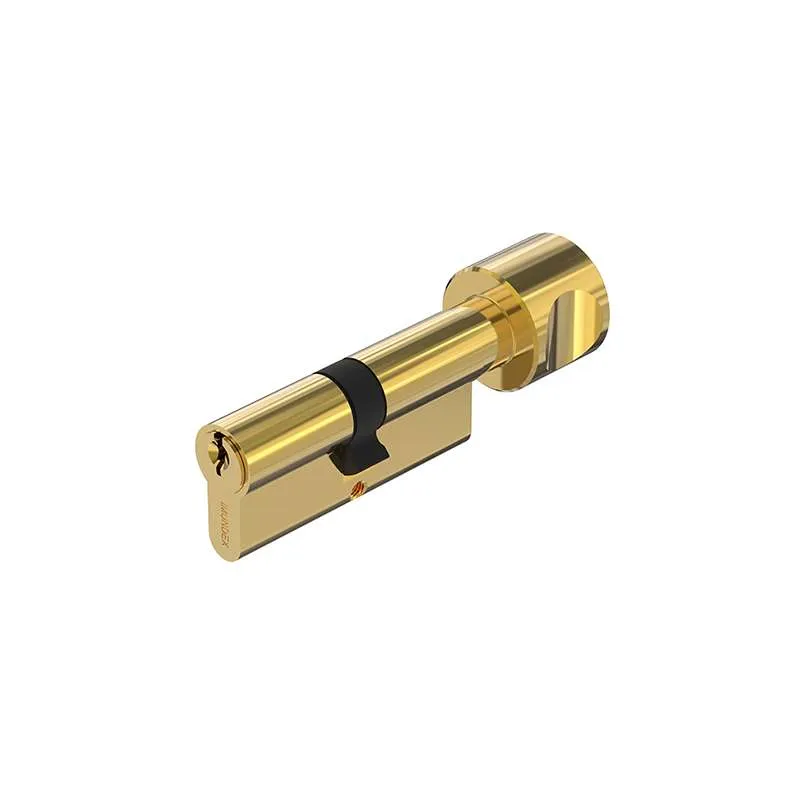 Ruột Khóa 1 Đầu Chìa Và 1 Đầu Vặn Tròn 70mm Đồng Thau Bóng