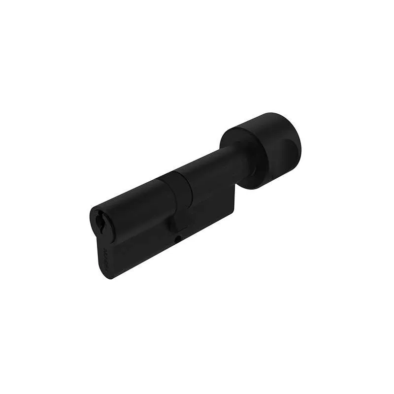 Ruột Khóa 1 Đầu Chìa Và 1 Đầu Vặn Tròn 70mm Đen Mờ