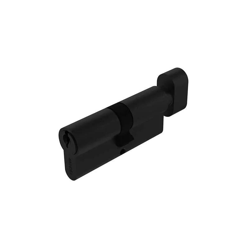 Ruột Khóa 1 Đầu Chìa Và 1 Dầu Vặn Ovan 65mm Đen Mờ