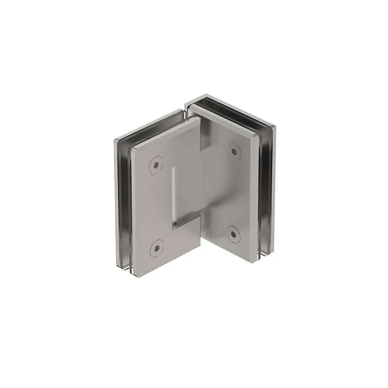 Bản Lề Kính 90° Inox Mờ