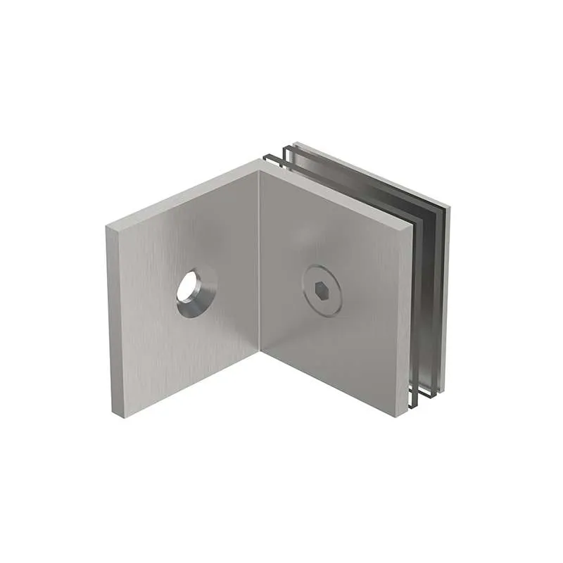 Kẹp Kính Gắn Tường Inox Mờ
