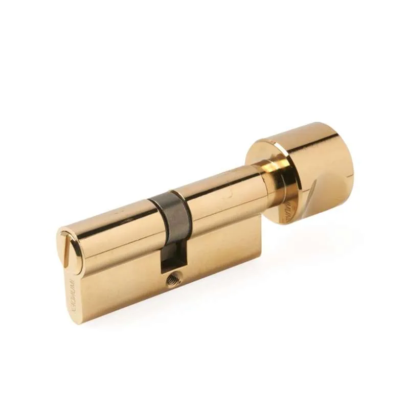 Ruột Khóa 1 Đầu Vặn Tròn Cho Cửa Phòng Tắm 70mm Đồng Thau Bóng