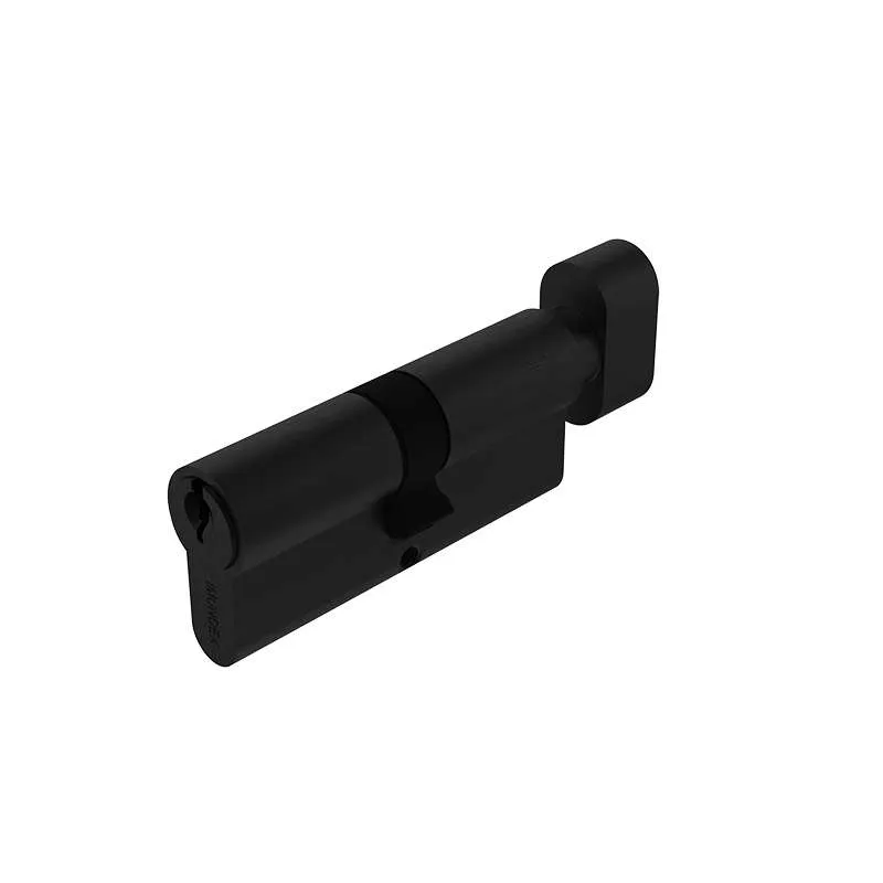 Ruột Khóa 1 Đầu Chìa Và 1 Dầu Vặn Ovan 65mm Đen Mờ