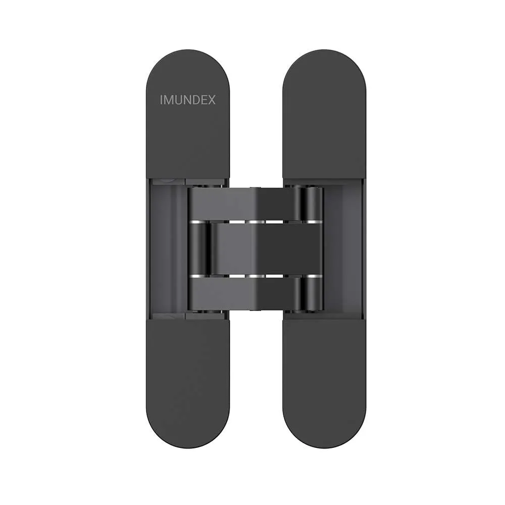 3D concealed hinge_Zinc alloy_Matt black