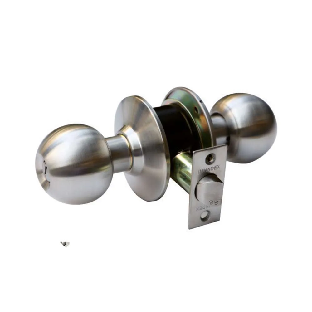 One push knob lockset