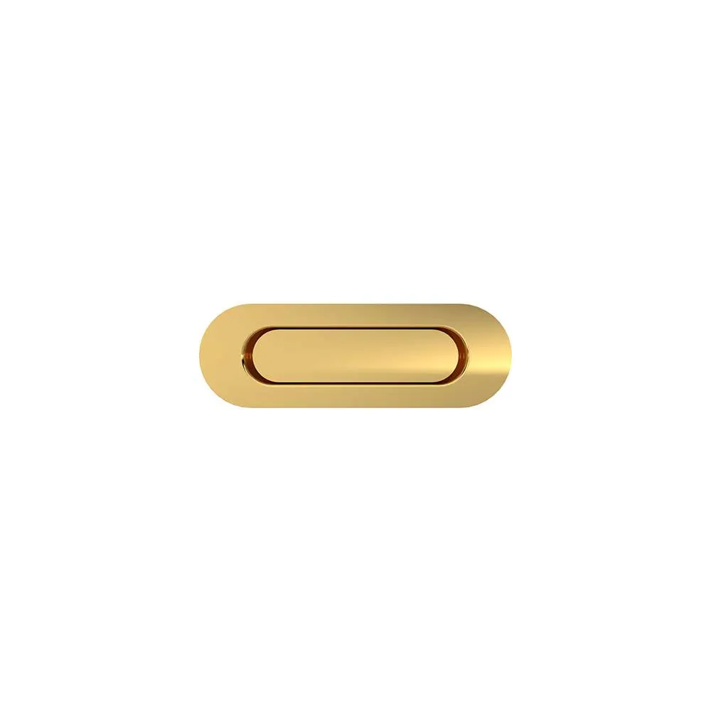 Flush handle for sliding door_Polished gold