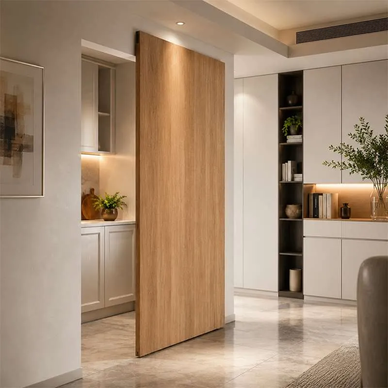 Bộ Phụ KiệnCửa Trượt Giấu Ray Cho Cánh Gỗ (Trọn Bộ)