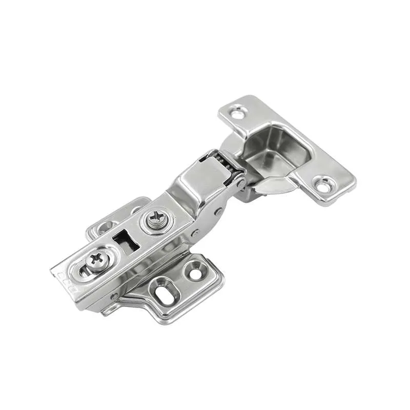 Bản Lề Tủ Đế Cố Định Giảm Chấn 2 Chiều Trùm Nửa Inox 304