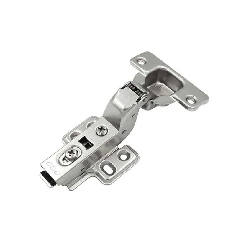 Bản Lề Tủ Lắp Cài Giảm Chấn 2 Chiều Lọt Lòng Màu Niken Mờ