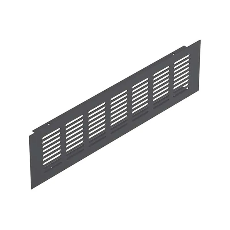 Tấm Thông Gió 50X300mm Màu Đen Mờ