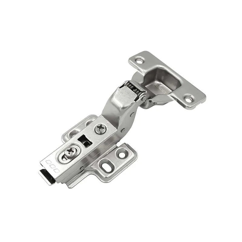 Bản Lề Tủ Lắp Cài Giảm Chấn 2 Chiều Lọt Lòng Màu Niken Mờ