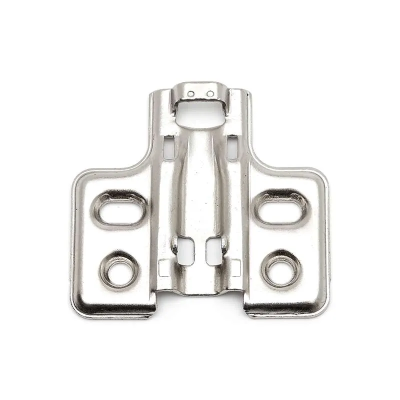 Đế Bản Lề 4 Lỗ Vít Màu Niken Mờ