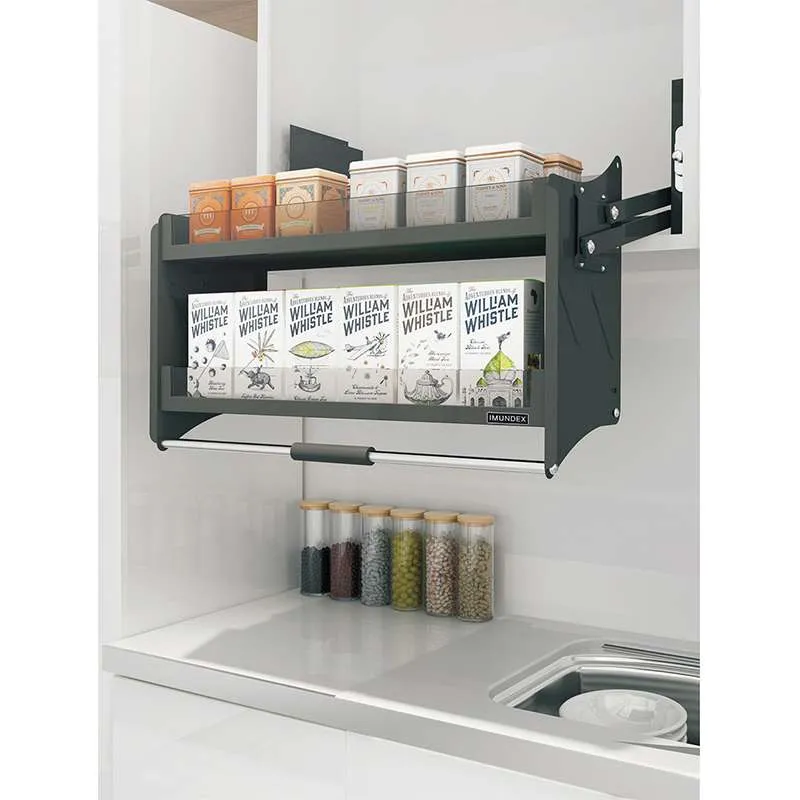 Kệ Nâng Hạ Đựng Đồ Khô 600mm