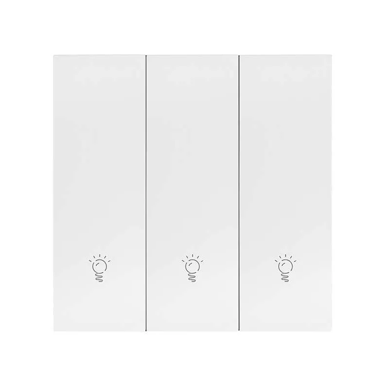 Công Tắc Zigbee Loại Nút Nhấn 3 Phím Màu Trắng