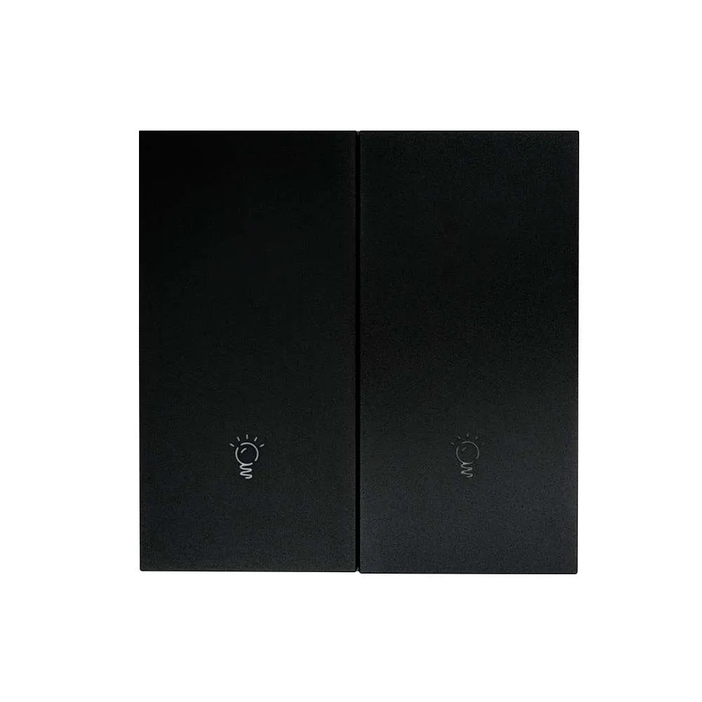Công tắc zigbee loại nút nhấn, 2 phím, màu đen