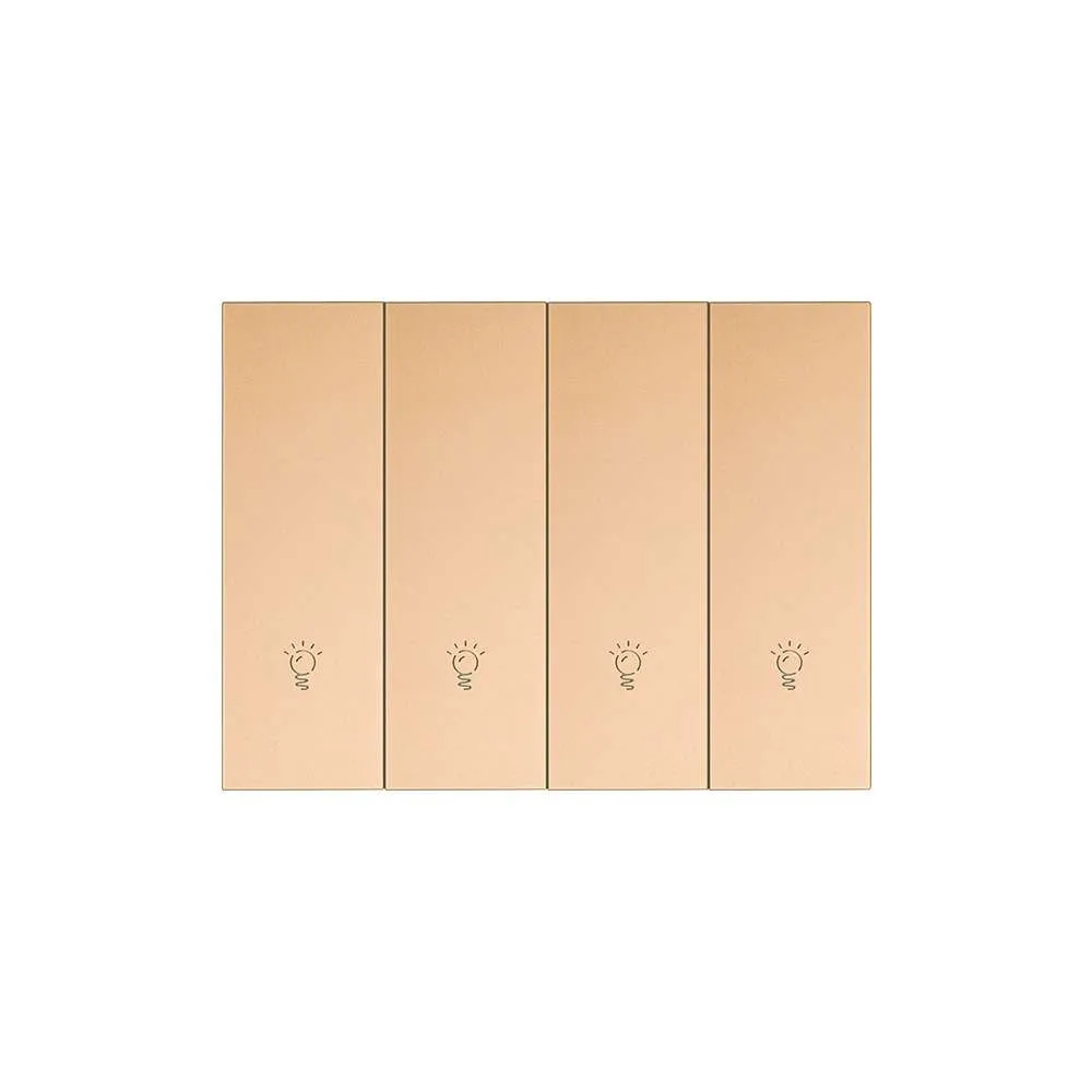 Công tắc zigbee loại nút nhấn, 4 phím, màu vàng