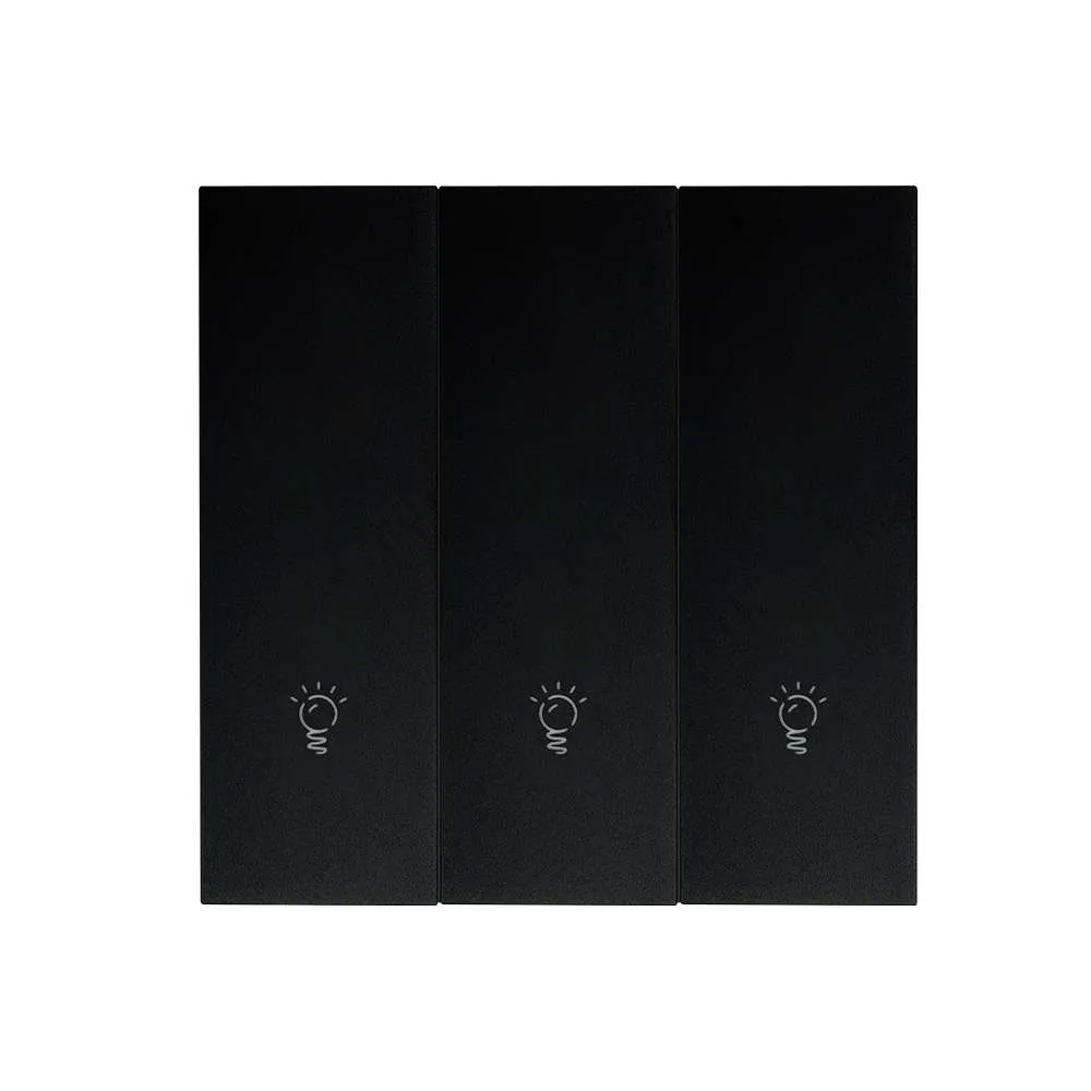 Công Tắc Zigbee Loại Nút Nhấn 3 Phím Màu Đen
